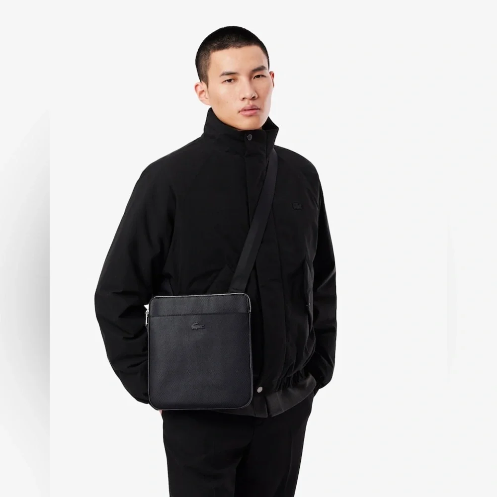 Lacoste Chantaco Leather Shoulder Bag